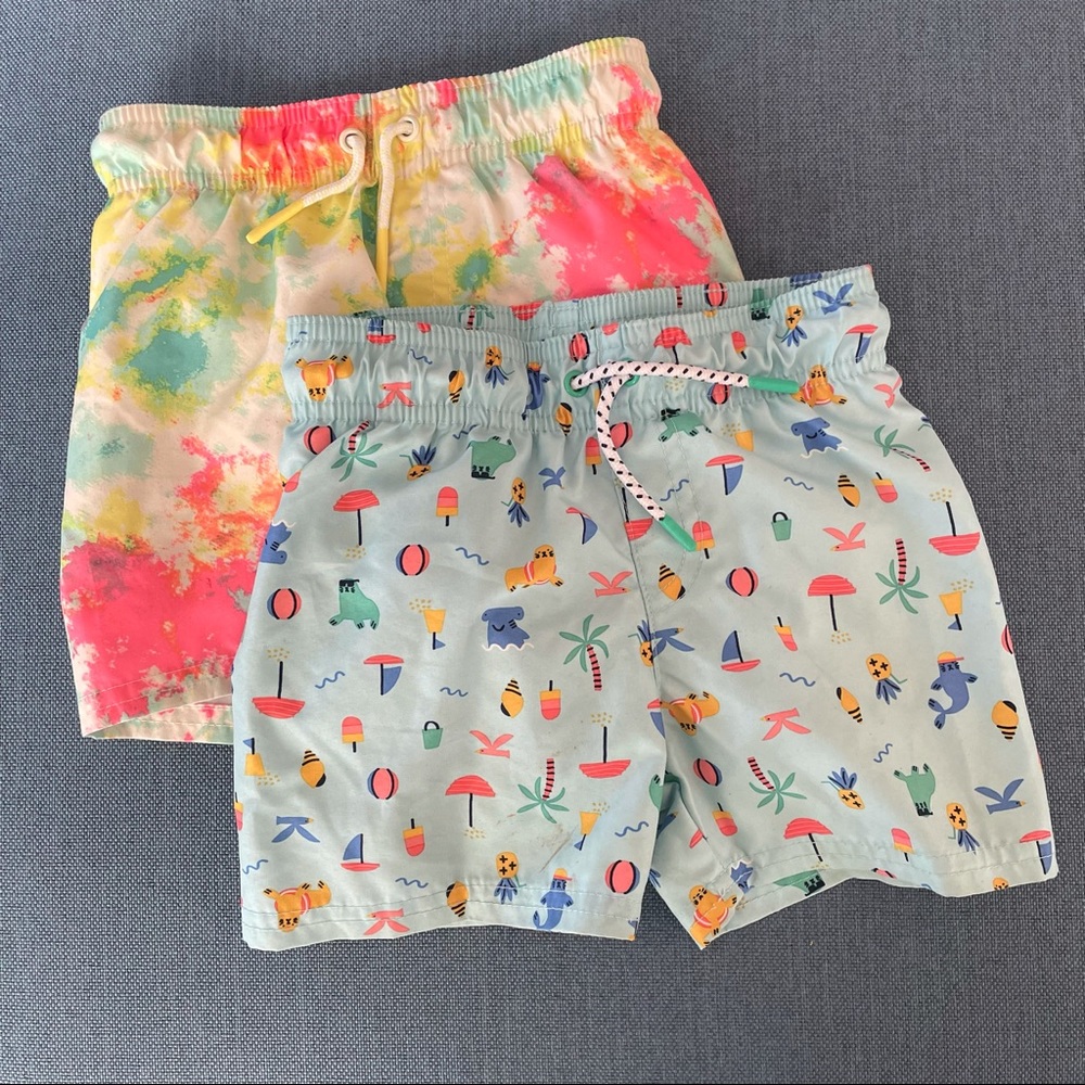 Two cat and jack swim trunks
